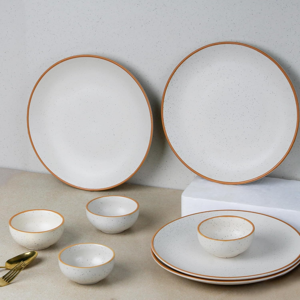 Matte Brown Serenity ceramic Dinnerware
