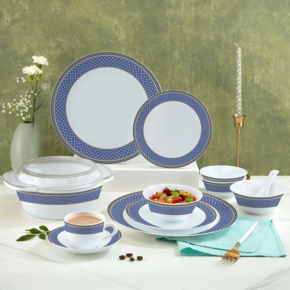 Emerald Weave Opal Dinner Set