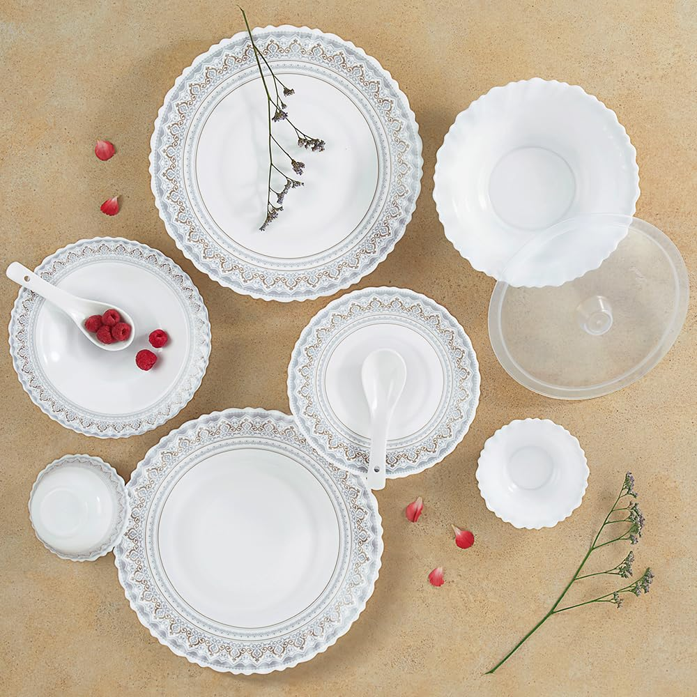 Fluted Classic Opal Dinner Set